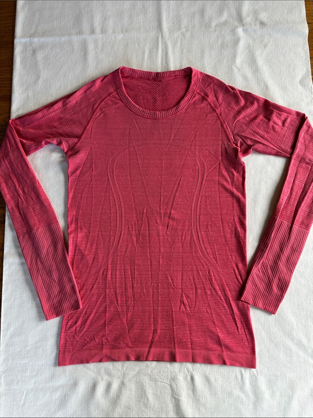 Lululemon Swiftly Tech Long Sleeve Crew Heathered Boom Juice 8